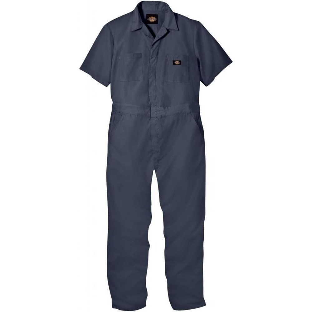 Dickies Lightweight Poplin Industrial Short Sleeve Coverall - Navy 3339 - XL Reg